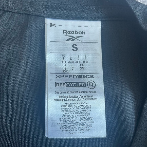 Reebok Black Running Speedwick T-shirt Size Small - Picture 4 of 6